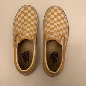 Yellow checkered vans